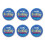 Beistle 6-Pack It's My Birthday Satin Button 2 tuuman sininen 1