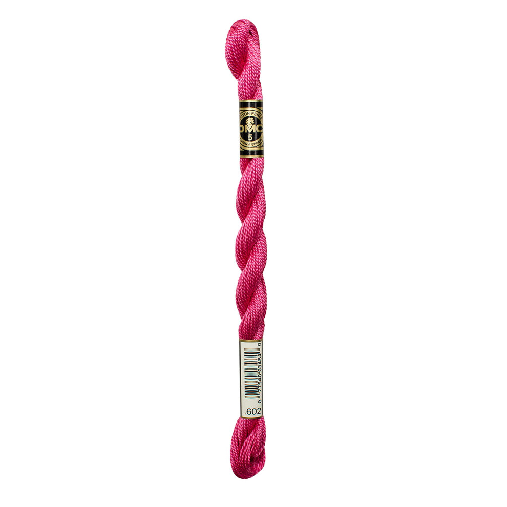 DMC 115 5-602 Pearl Cotton Thread  Medium Cranberry  Size 5
