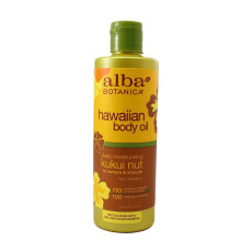 Huile corporelle hawa  enne Alba Botanica    la noix de kukui, 240 ml, paquet de 2