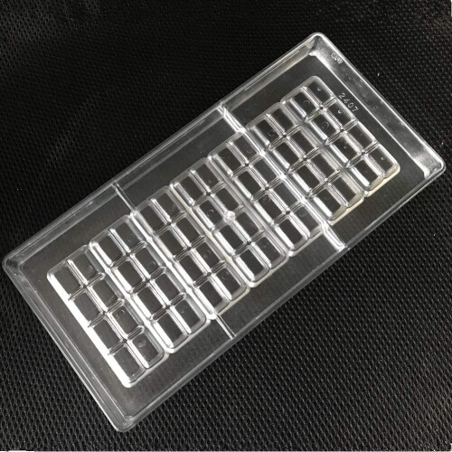 2-Line Polycarbonate Bar Chocolate Mold DIY Chocolate Tools 1