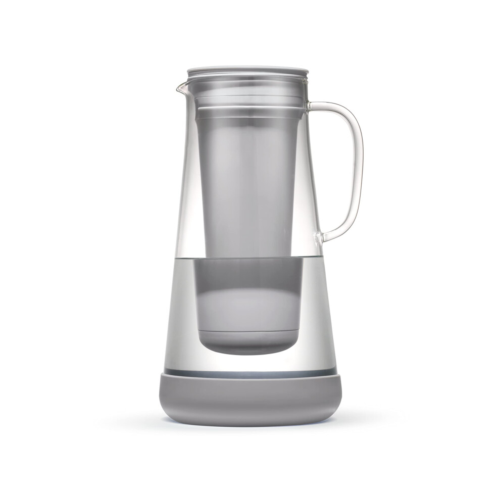 Jarra Lifestraw Home De Vidrio Y Base De Silicona De 7 Tazas Pebble-image