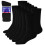 Debra Weitzner Men's 6-pack Diabetic Crew Socks Black 10-13 1