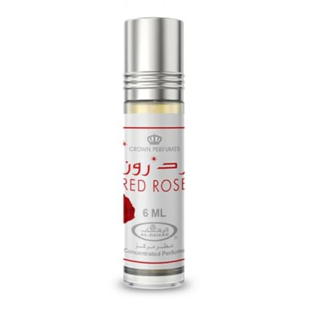 Al-Rehab Red Rose Concentrated Perfume Oil 0.2 Ounce / 6Ml