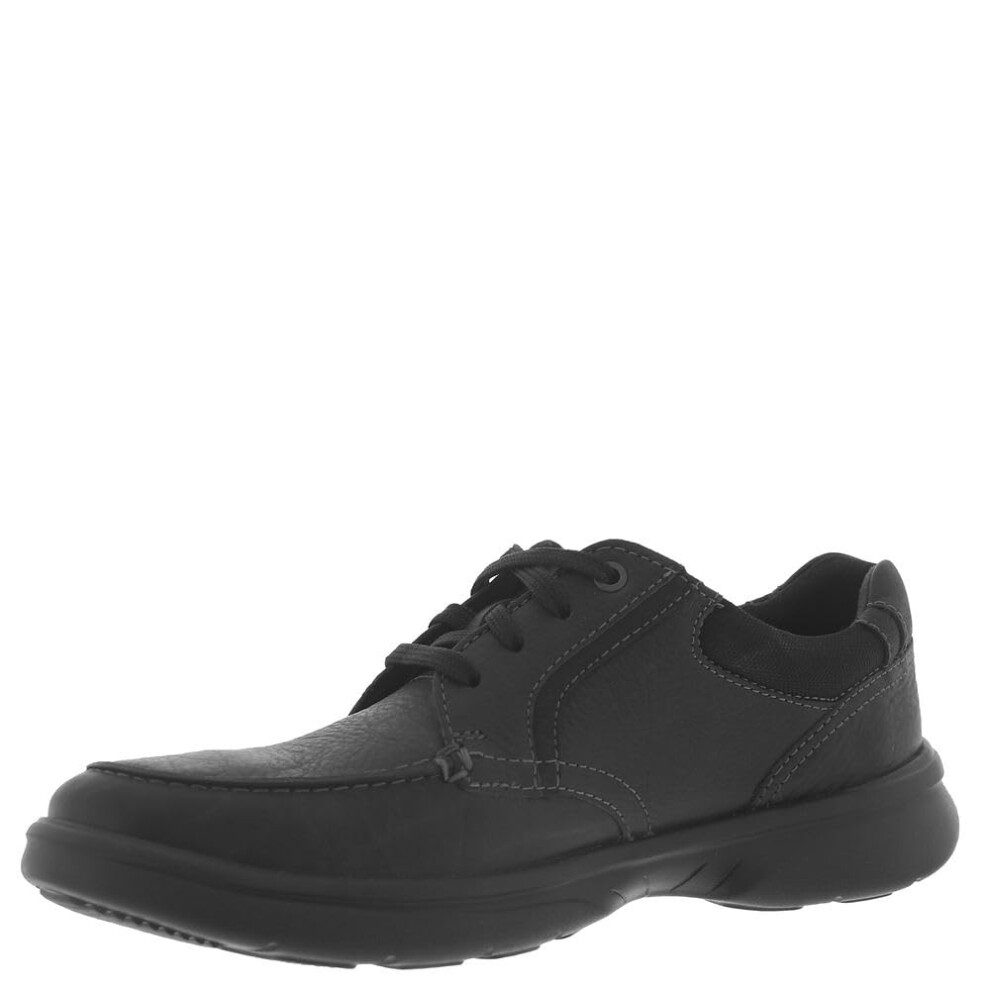 Clarks Men's Bradley Vibe Oxford  Black Tumbled Leather  15