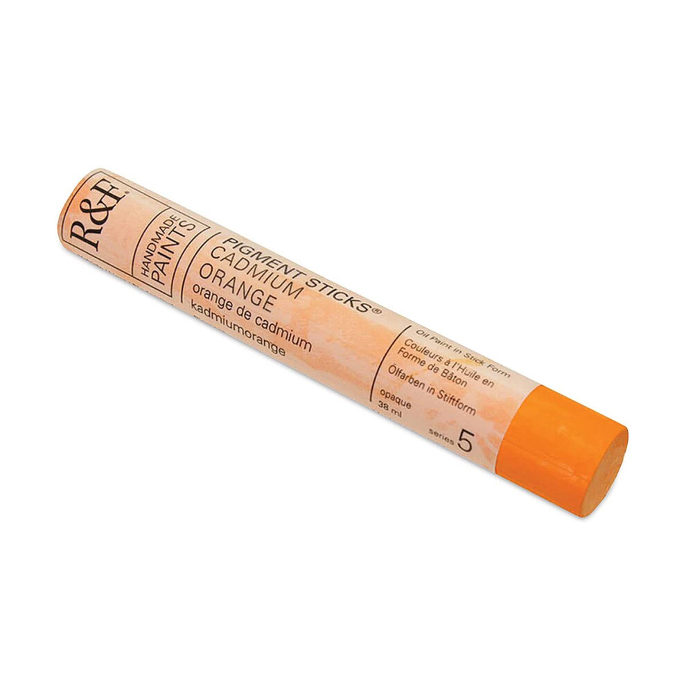 R & F Recznie Robione Farby Pigment Pigment Stick 38 Ml Kadmu Pomaranczowy-image