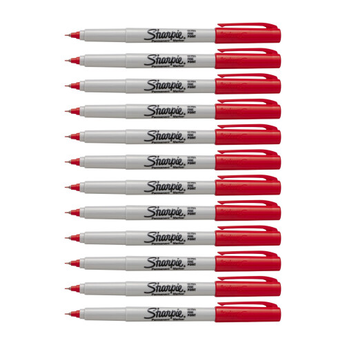 SHARPIE Color Burst Permanentmarker, ultrafeine Spitze, Rot