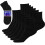 Debra Weitzner Men's 6-pack Diabetic Ankle Socks Black 10-13 1