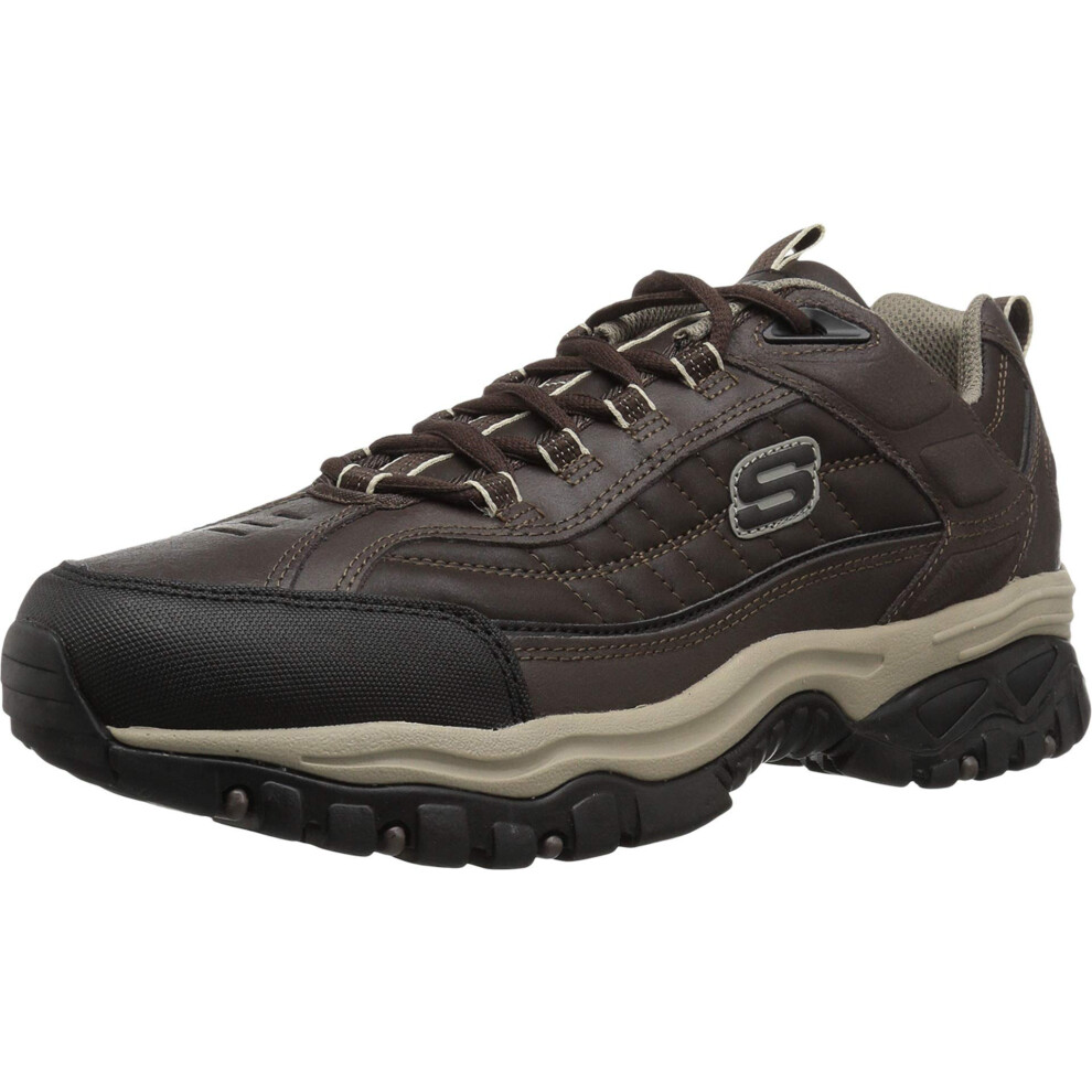 Skechers teen boys fashion sneakers  Brown/Taupe  14 Wide US