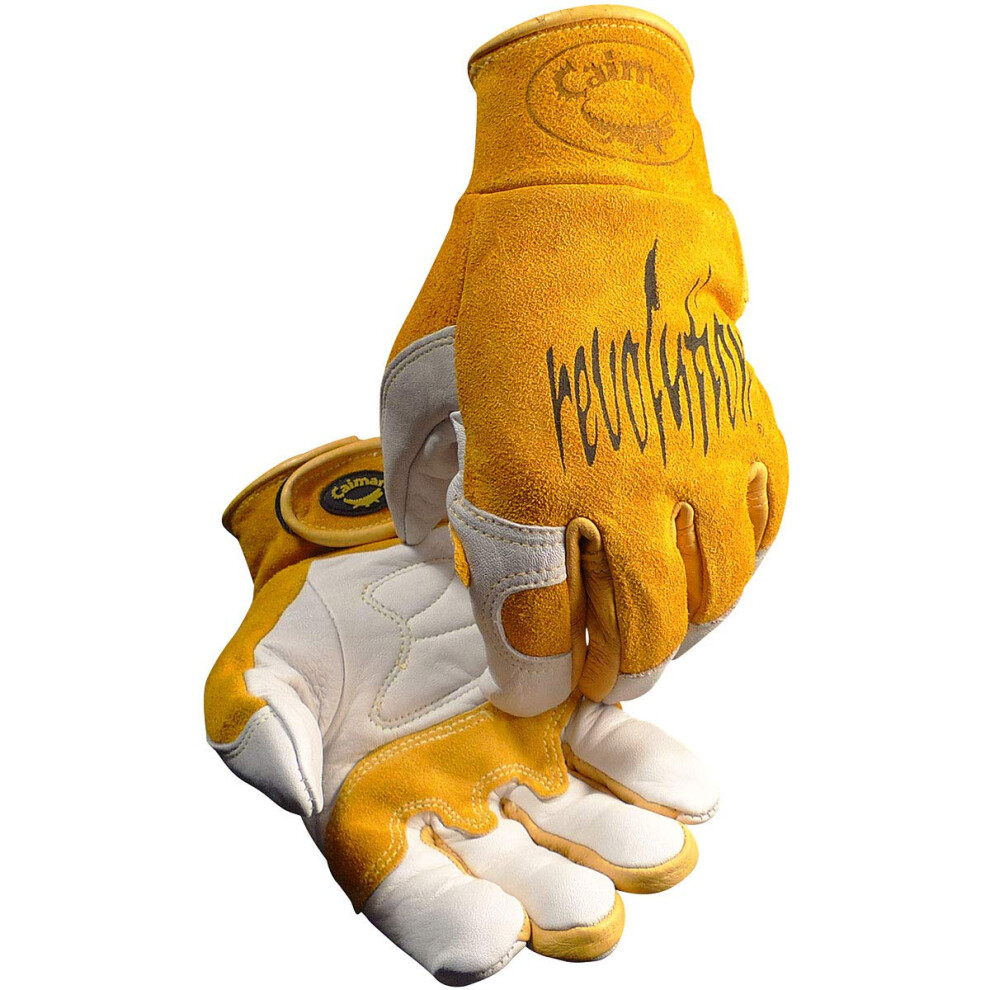 Gants De Soudage Multit Ches Avec Coutures En Kevlar 1828 (Taille M/Jaune)-image