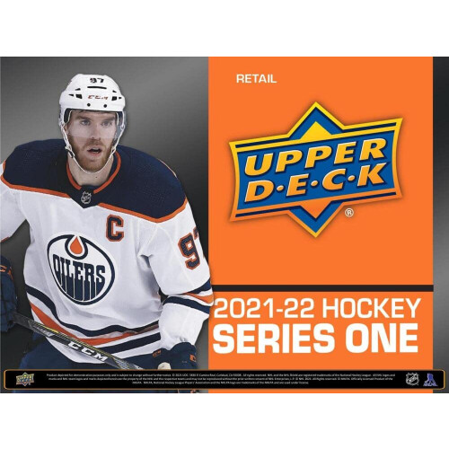 2021/22 Upper Deck Series 1 NHL Hockey BLASTER boks (6 stk./bx) 2