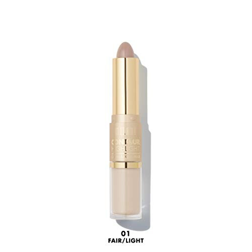 Milani Κρέμα & Υγρό Duo για Περιποίηση & Highlighter ~ Ανοιχτό/Άσπρο 01