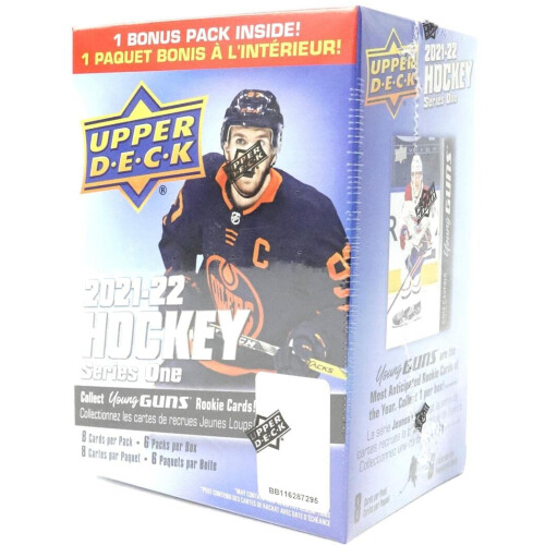 2021/22 Upper Deck Series 1 NHL Hockey BLASTER boks (6 stk./bx) 1