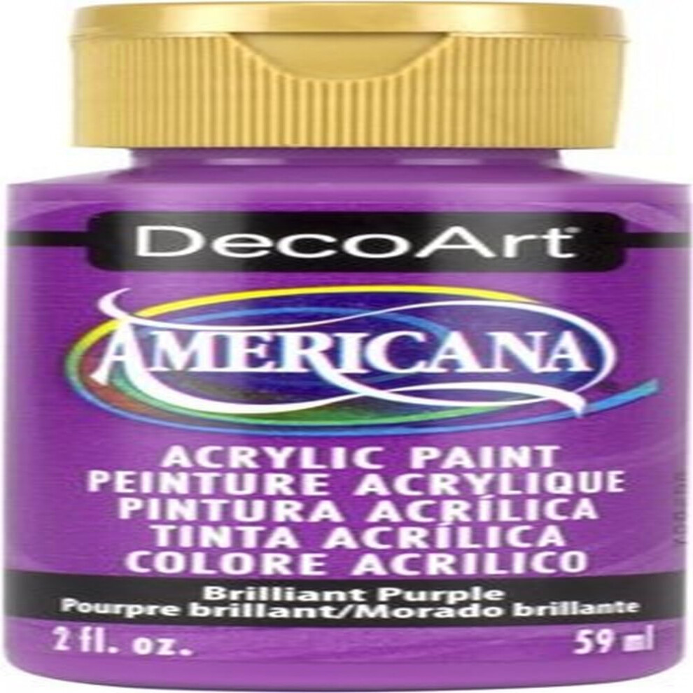 Peinture Artisanale Americana Violet Brillant Decoart 2 Onces 2 Oz-image
