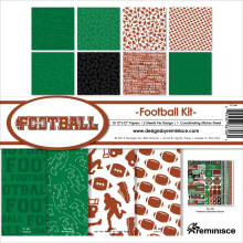 Reminisce Football Collection Kit Gr   n FTL-200 12x12 Zoll
