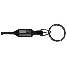 Zak Tool 100-BL Drehbarer Handschellenschlssel  US-Flagge mit blauem Streifen