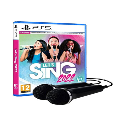 Ravens Court 1180490 Let's Sing 2022 - Double Mic Bundle Black