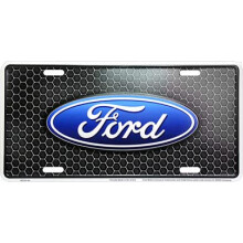 Hangtime Ford Honeycomb 6 X 12 Præget aluminiums nummerplade