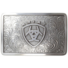 Ariat miesten suorakulmio Filagree Shield solki hopea yksi koko