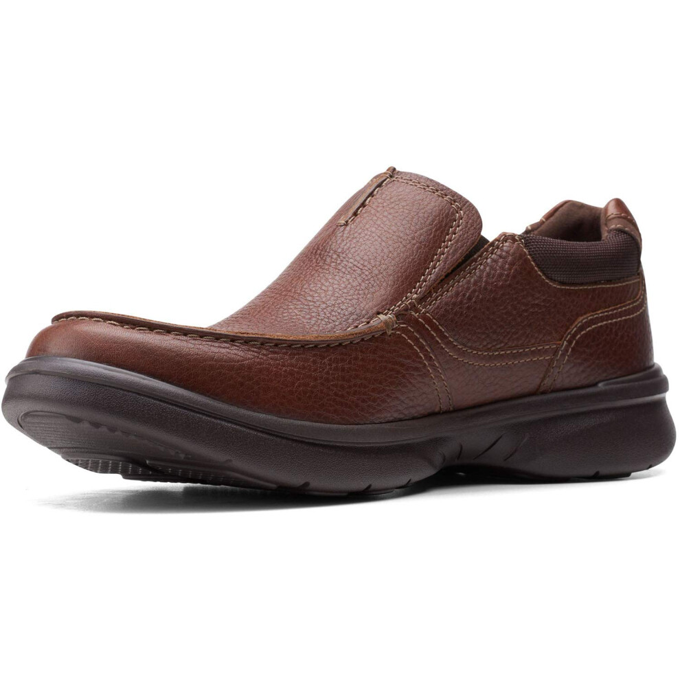 Clarks Men's Bradley Free Loafer  Tan Tumbled Leather  9.5 Wide