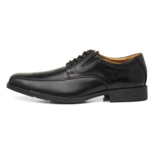 Clarks mens Tilden Walk oxfords shoes Black Leather 8 Wide US