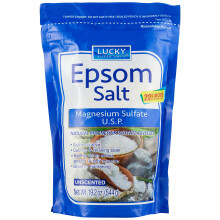 Lucky Super Magn   sio Sulfato U.S.P. Epsom sal 19,2 on   a