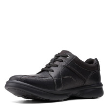 Clarks Men's Bradley Walk Oxford Black Tumbled Leather 8 Wide