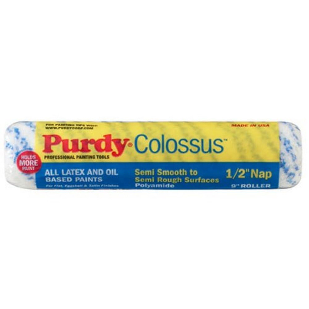 9"""" x 1/2"""" Nap Purdy 140630093 Colossus Roller Cover  Polyamide