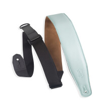 2 1/2 inch Wide Garment RipChord Guitar Strap / Light Blue Aqua