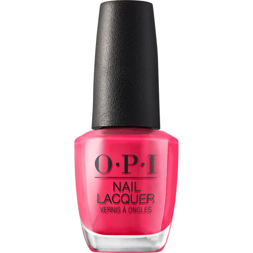 OPI Nail Lacquer  Charged Up Cherry  Pink Nail Polish  0.5 fl oz