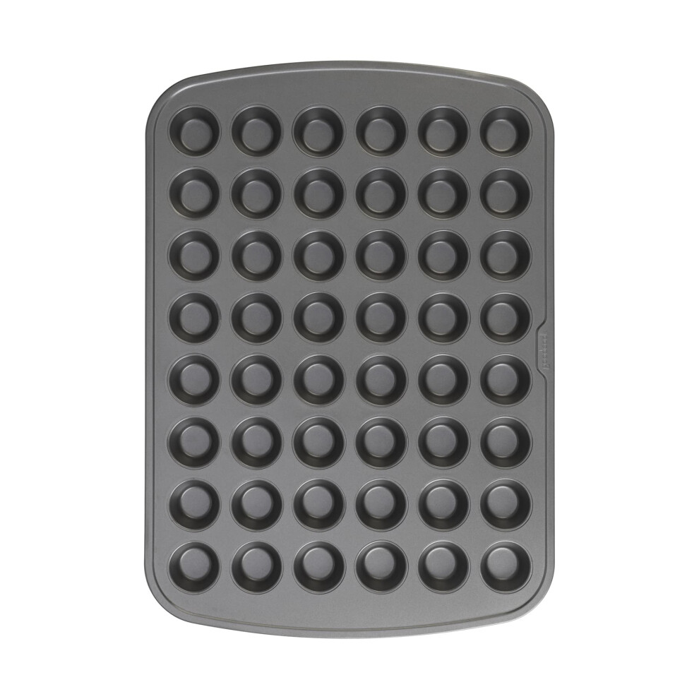 GoodCook 48-Cup Nonstick Steel Mini Cupcake and Muffin Pan Gray