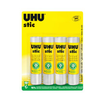 UHU stic Lijmstift Zonder Oplosmiddel 4 x 21g sticsBlister Wit