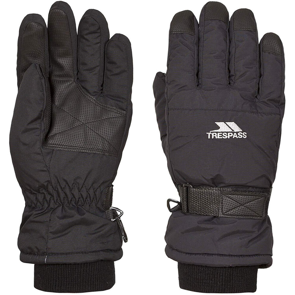 (10-12 Years, Black) Trespass Youths Gohan II Ski Gloves