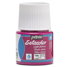 Pebeo Setacolor Light Fabrics Verf 45 ml fles fuchsia