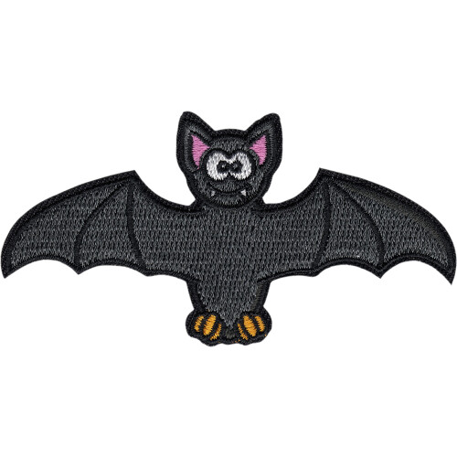 Batty Matty - Happy Cartoon Bat - 3.5"""""""" Embroidered Iron on Patch