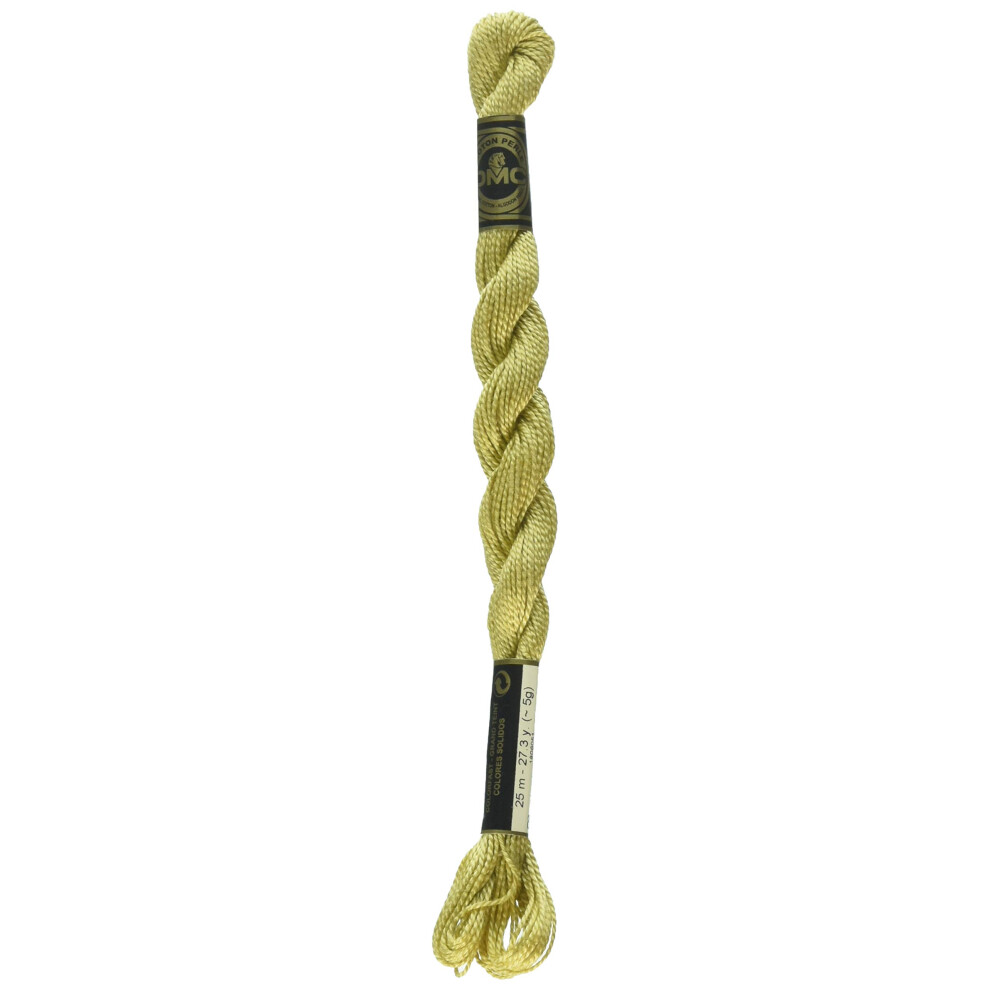 DMC 115 5-834 Pearl Cotton Thread  Very Light Golden Olive  Size 5