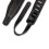 3.25-Wide Garment Leather Guitar Strap in Black with Black Backing 2