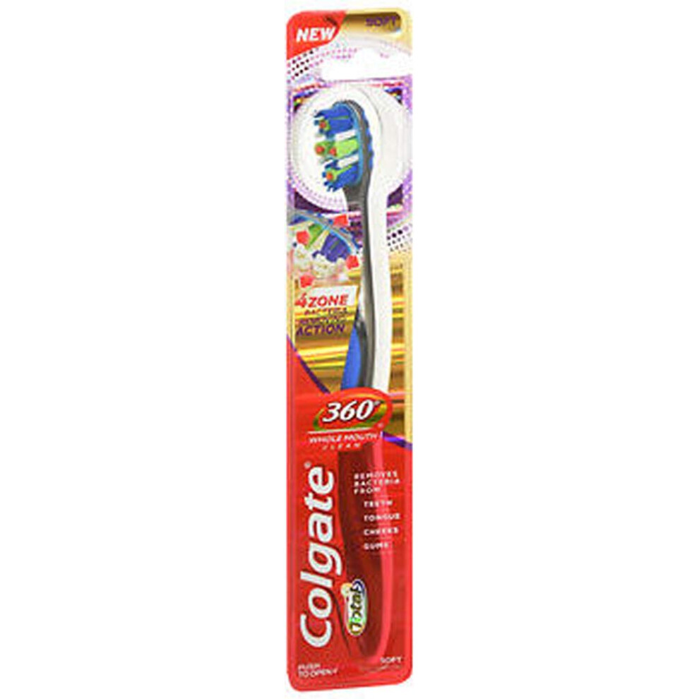 Colgate Total 360 4 Zone Whole Mouth Clean Manual Toothbrush  Soft-image-OPC-PGG9KCH-NEW