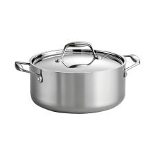 Tramontina Covered Dutch Oven Stainless Steel 5-Quart 80116/025DS