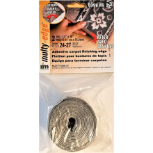 Multy zelfklevende tapijtafwerkingsrand 1,5"" x 30"""" grijs 2-delig