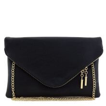 Kabelka FashionPuzzle X-Large Envelope Clutch s retiazkov m popruhom (cierna)