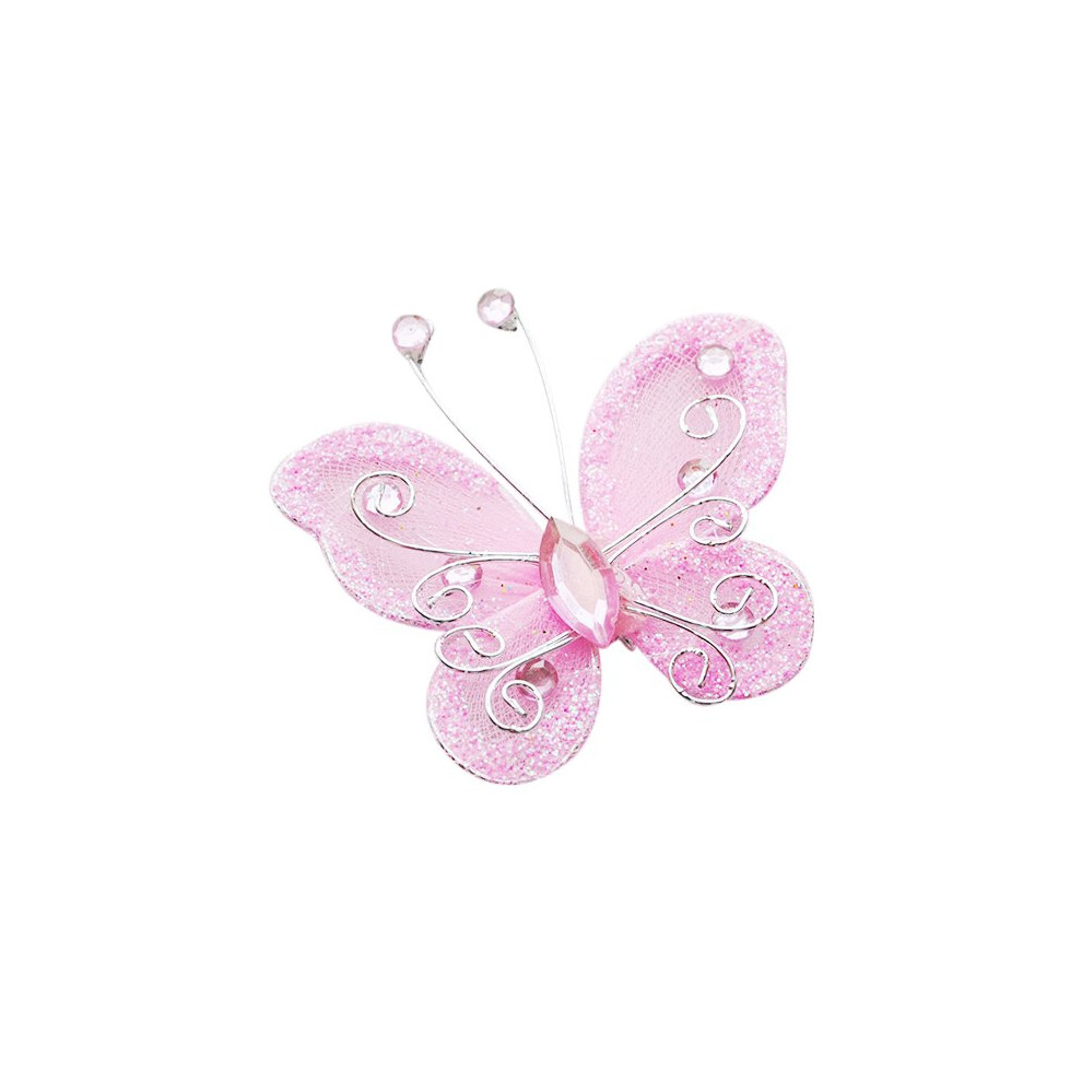 Chenkou Craft Pink Organza Wire Butterfly Wedding Decorations 26pcs-image-OPC-PFPFJK8-NEW