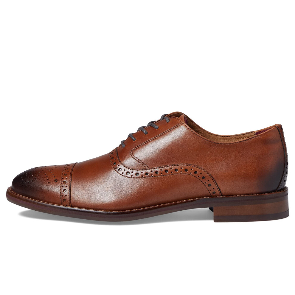 Johnston & Murphy Men's Conard 2.0 Cap Toe Tan Full Grain 9.5 M US