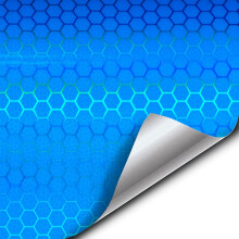 Vvivid Bio Hex Air-Tint strlkastare Vinyl Roll (179 x 60 Micro Blue)