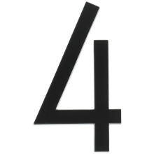 Hy-Ko Products FM-6/4 Floating House Number 4 (FOUR) 6"""" High Black