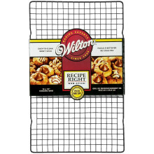 Wilton Recipe Right 16 cali x 10 cali nieprzywierająca kratka chłodząca, czarna