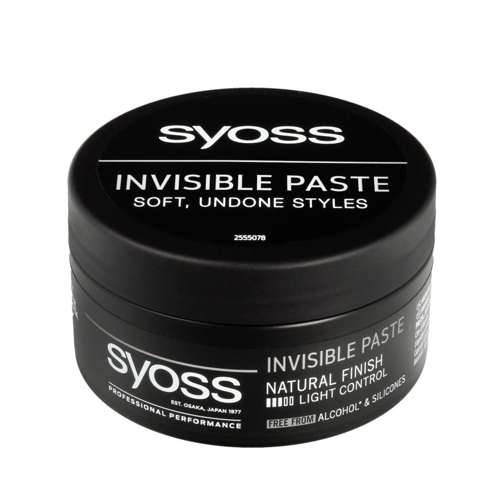 Light Syoss Invisible Hair Styling Paste 100Ml - Medium Hold, Shine (Syihw)