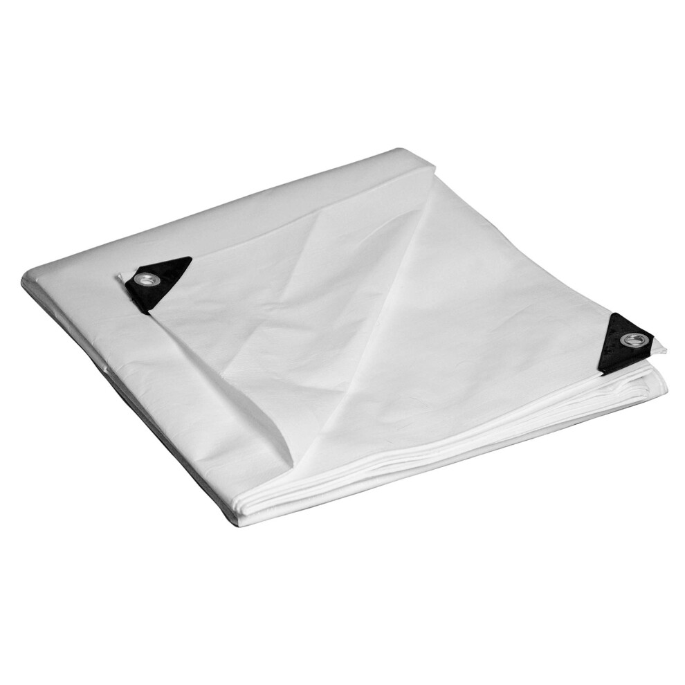 Dry Top 31620 Multi-Purpose Heavy Duty Poly Tarp  16x20 Feet  White-image-OPC-PGG9M97-NEW