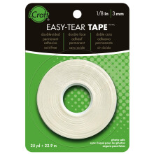 Obojstrann lepiaca p ska iCraft Easy-Tear 1/8"""" x 25 yardov, biela