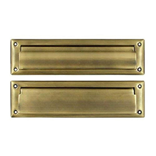 Deltana MS212U5 13 1/8-tommer mail-slot med solid messing interiørklap