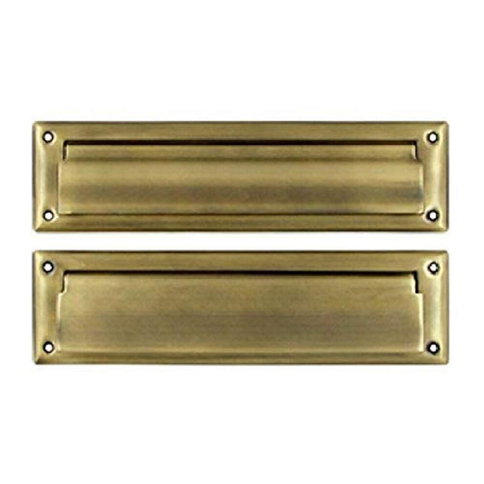 Deltana Ms212u5 13 1/8-Inch Mail Slot With Solid Brass Interior Flap 735090364939